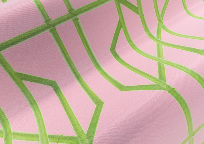 Bamboo Candy, Green Pink - Made To Measure Curtains - Image 4